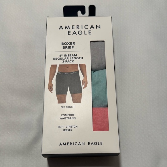 American Eagle Boxer Briefs Mens Small 3 Pack - Picture 1 of 2
